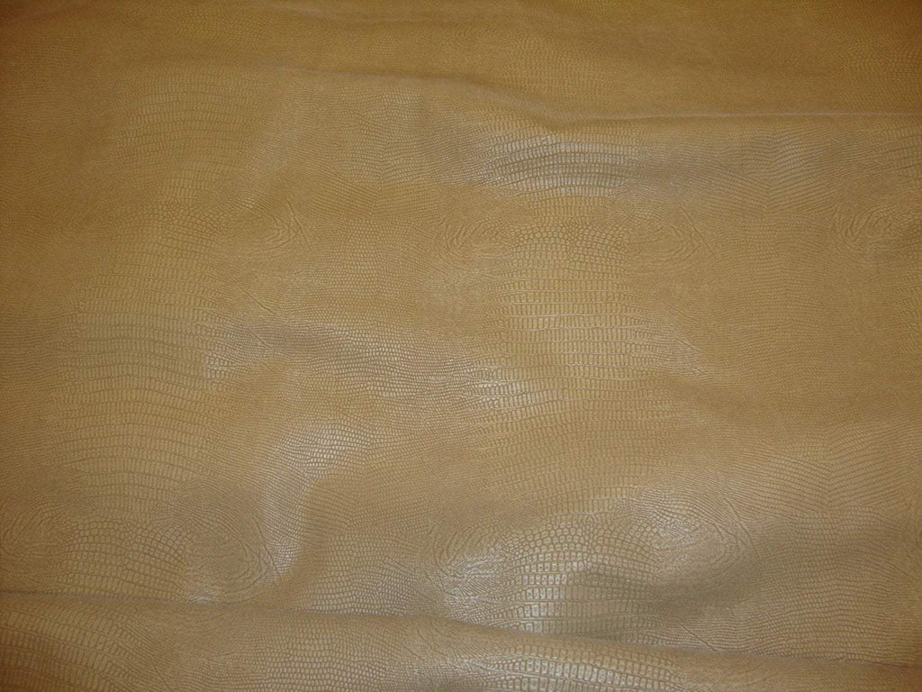 54 Wide Faux Leather Vinyl Cream Fabric By The yard