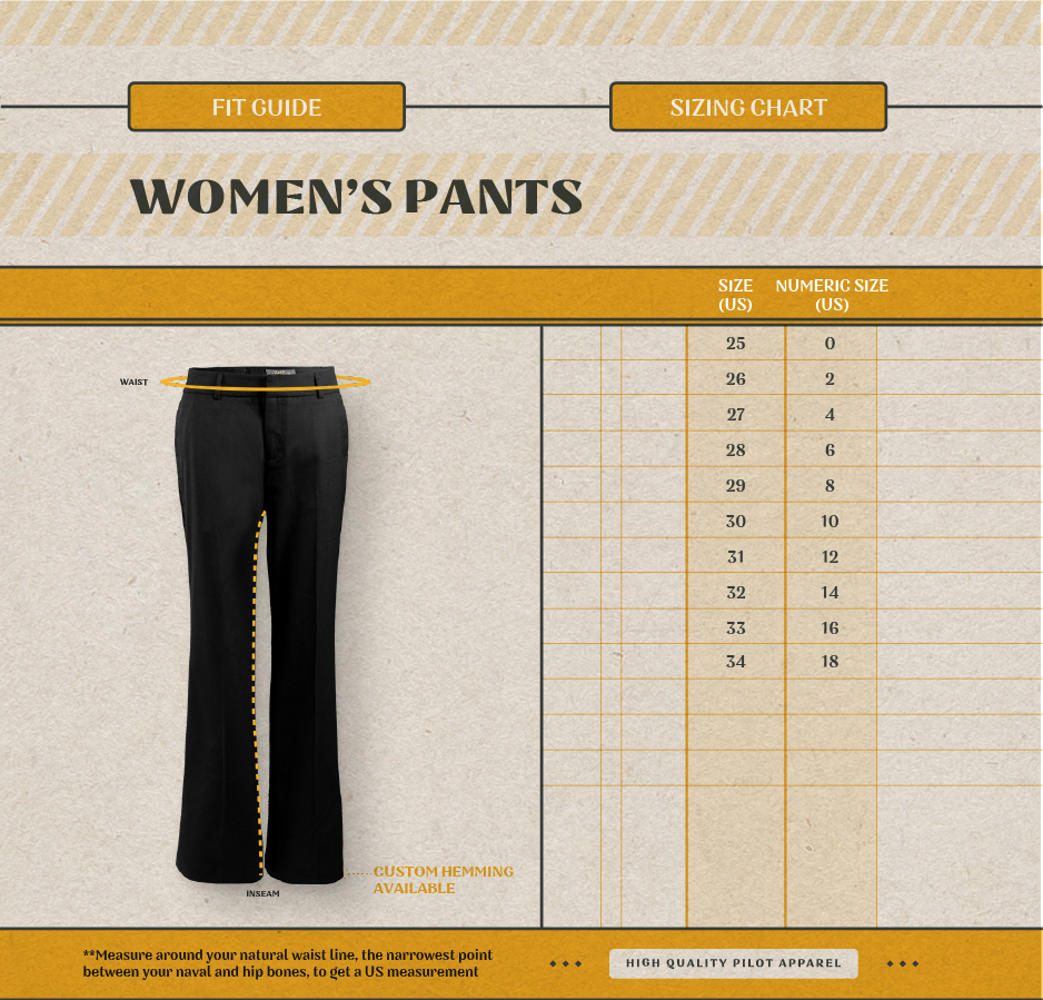 5.11 Tactical Size Chart Womens Pants – Guardian Supply