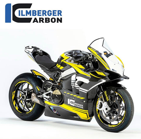 Ducati v4r panigale race track bodywork from ilmberger carbonparts