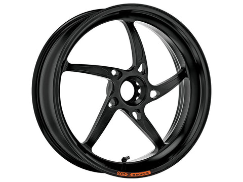 oz racing piega techno black motorcycle wheels rear