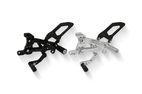 cnc racing rearsets ducati paniagle v4 adjustable