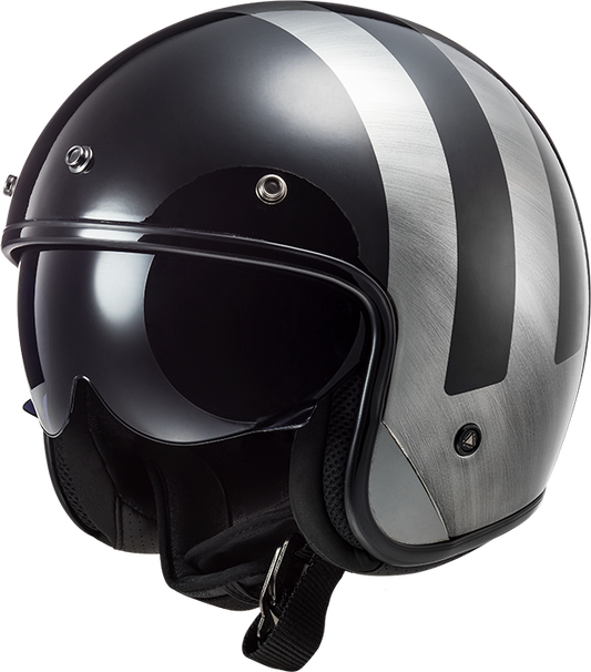 LS2 Helmets OF601 Carbon Fibre Open Face Motorcycle Helmet - Bob