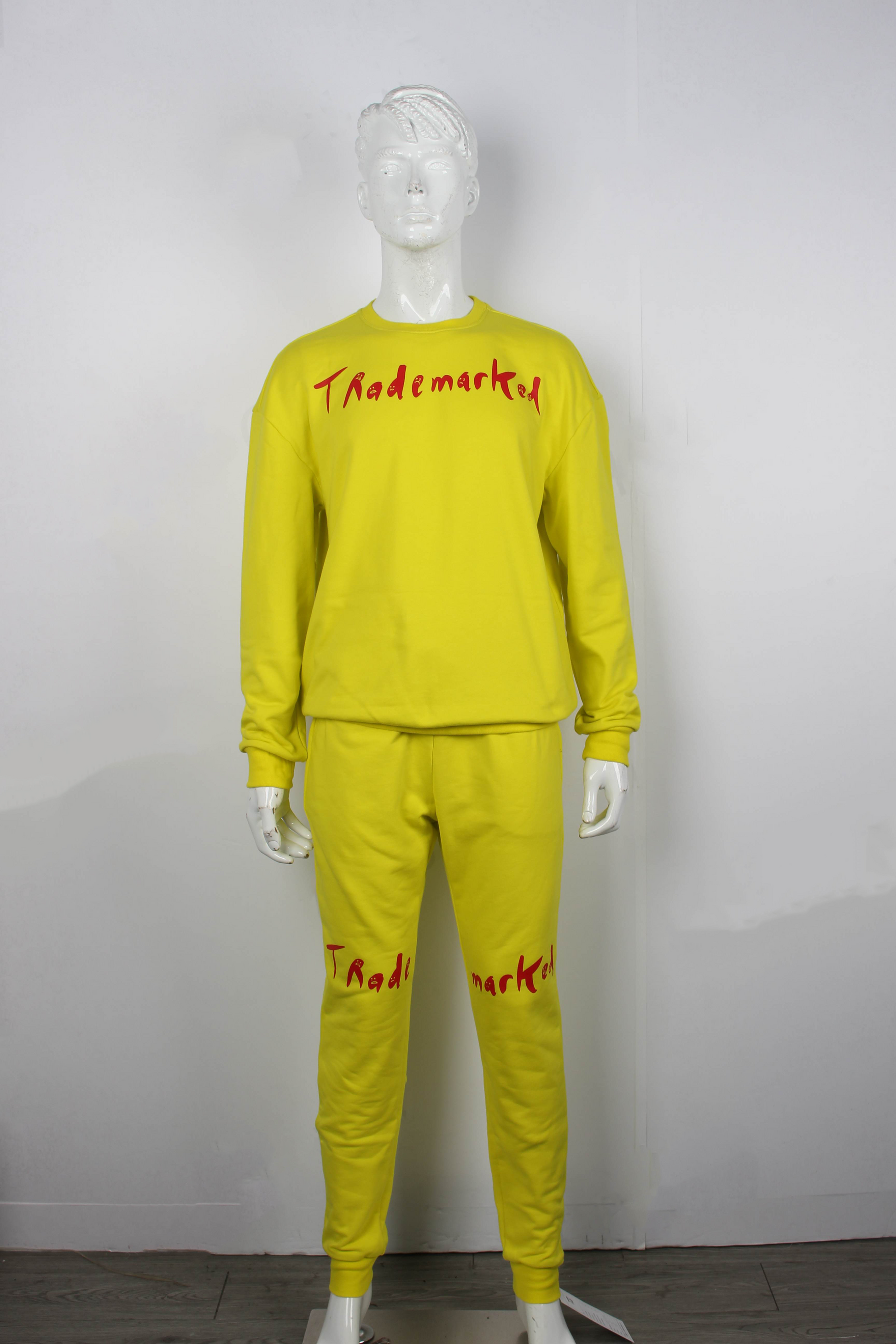 off white yellow sweatsuit