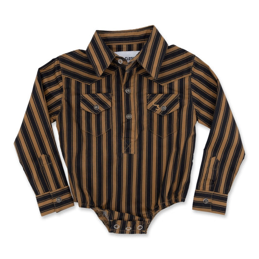 Vintage Blue Stripe Long Sleeve Pearl Snap – Cowkid Clothing Company