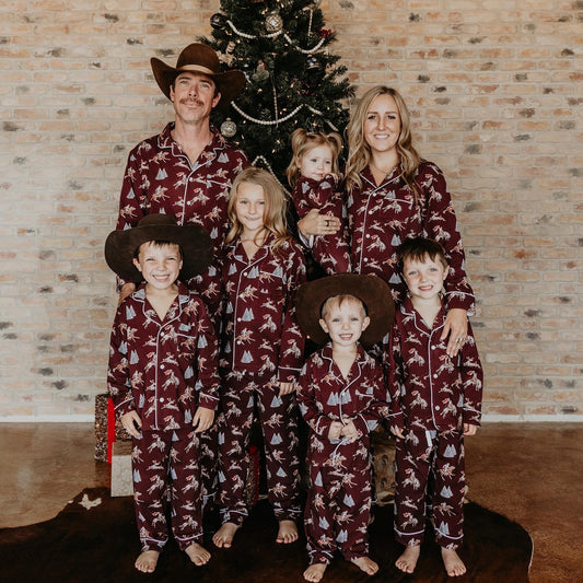 Classic Navy Cowboy Christmas Pajama Set – Cowkid Clothing Company