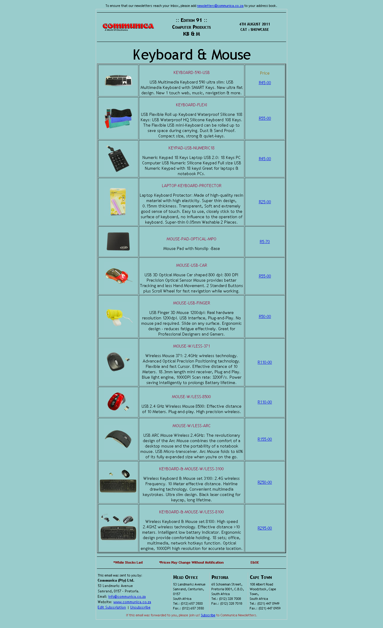 Computer Input Devices