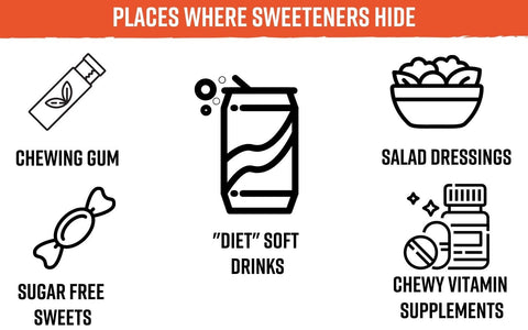 Where do sweeteners hide