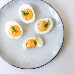 Stuffed Eggs with mayo and Dill