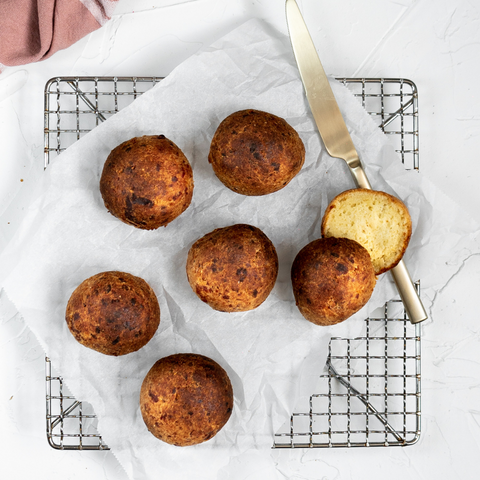 Keto fathead rolls with avocado oil mayonnaise