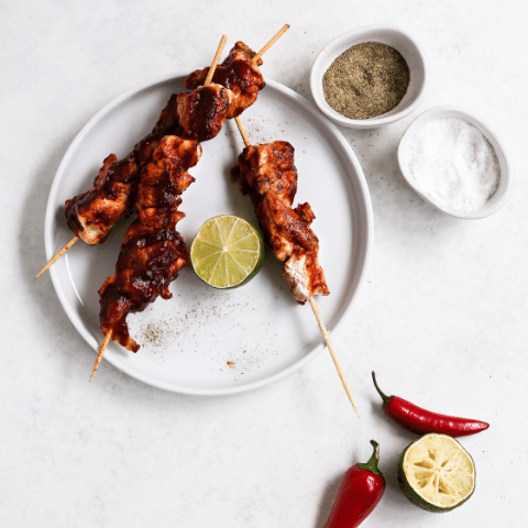 Hunter & Gather BBQ chicken skewers recipe