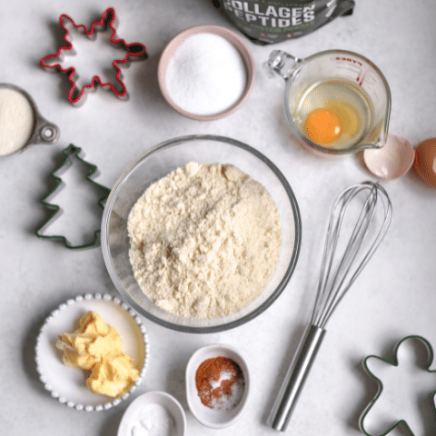 Keto Gingerbread Cookies with Coconut Butter Icing