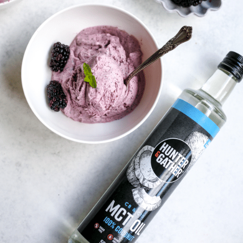 Keto berry ice cream