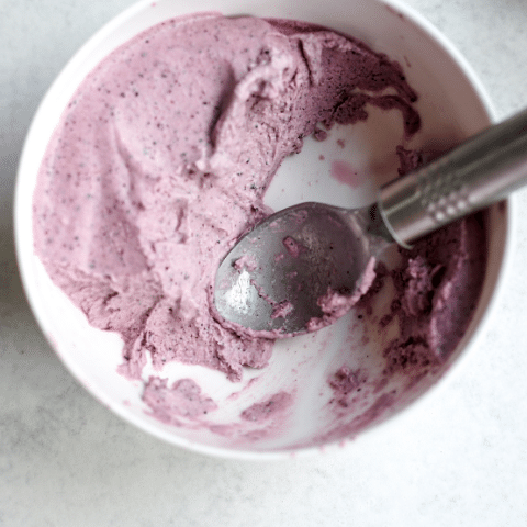 Keto berry ice cream