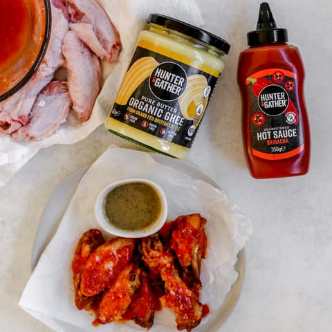 Sriracha Hot Sauce Chicken Wings Recipe