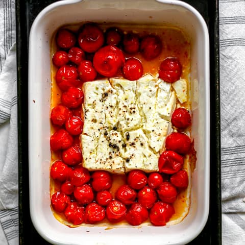 Keto Baked Feta Pasta Recipe