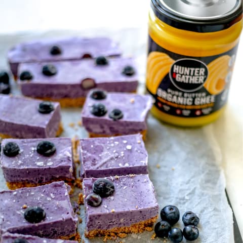 Low Carb Blueberry Cheesecake Bars Recipe