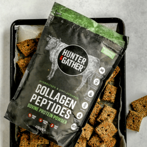 Hunter & Gather keto seed crackers with collagen peptides