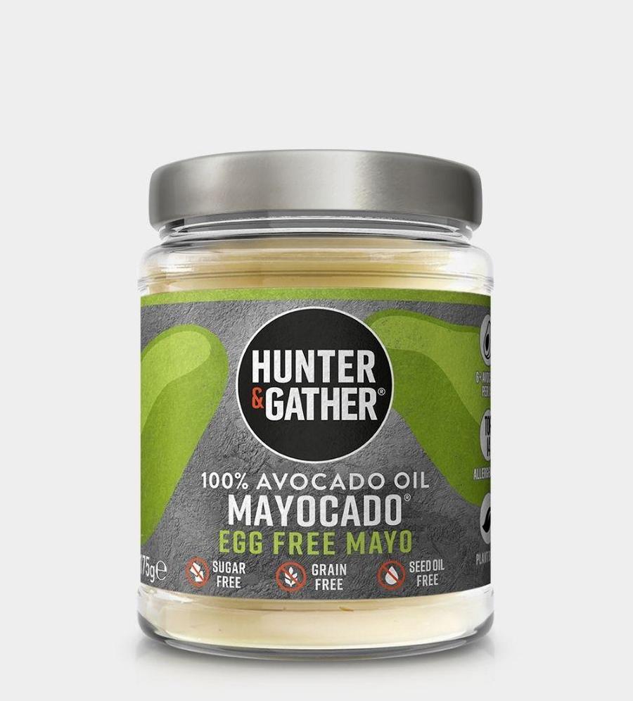 Bottle of avocado oil mayonnaise by Hunter & Gather