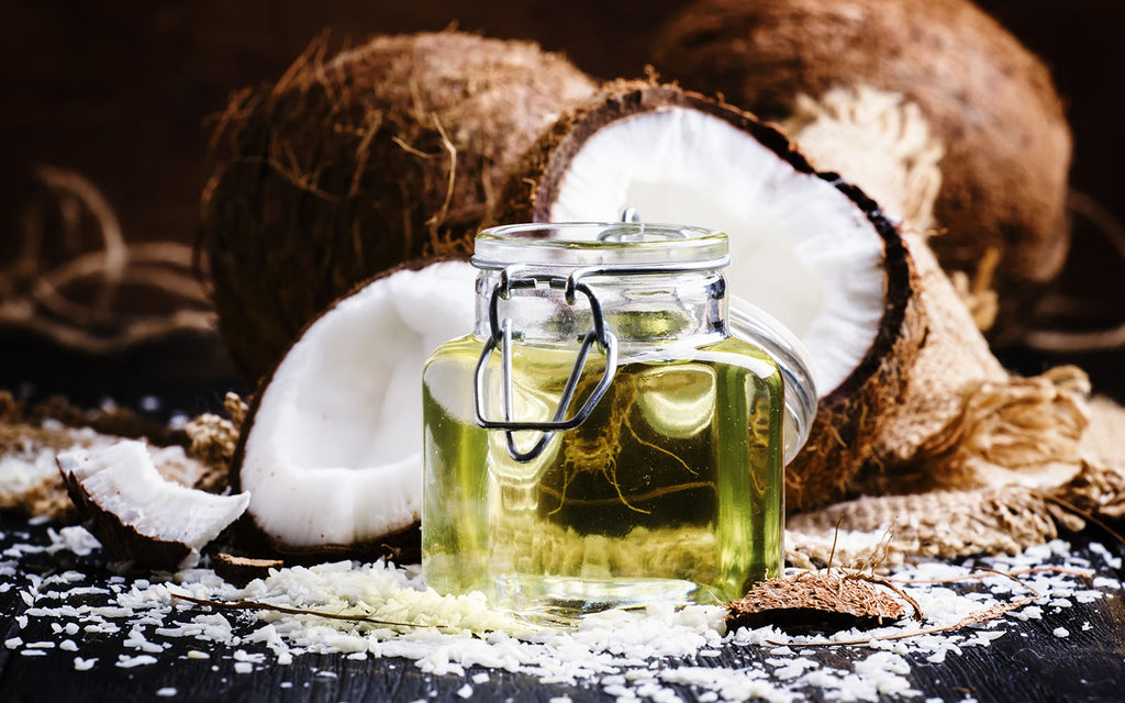 Is coconut good for you: coconut oil with coconuts