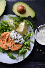 smoked salmon paleo tartare burgers with mayonnaise 