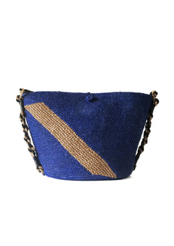 blue beach bag