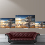 Ocean Sunset Color Multi-Names Premium Canvas – Family Gifts Co.