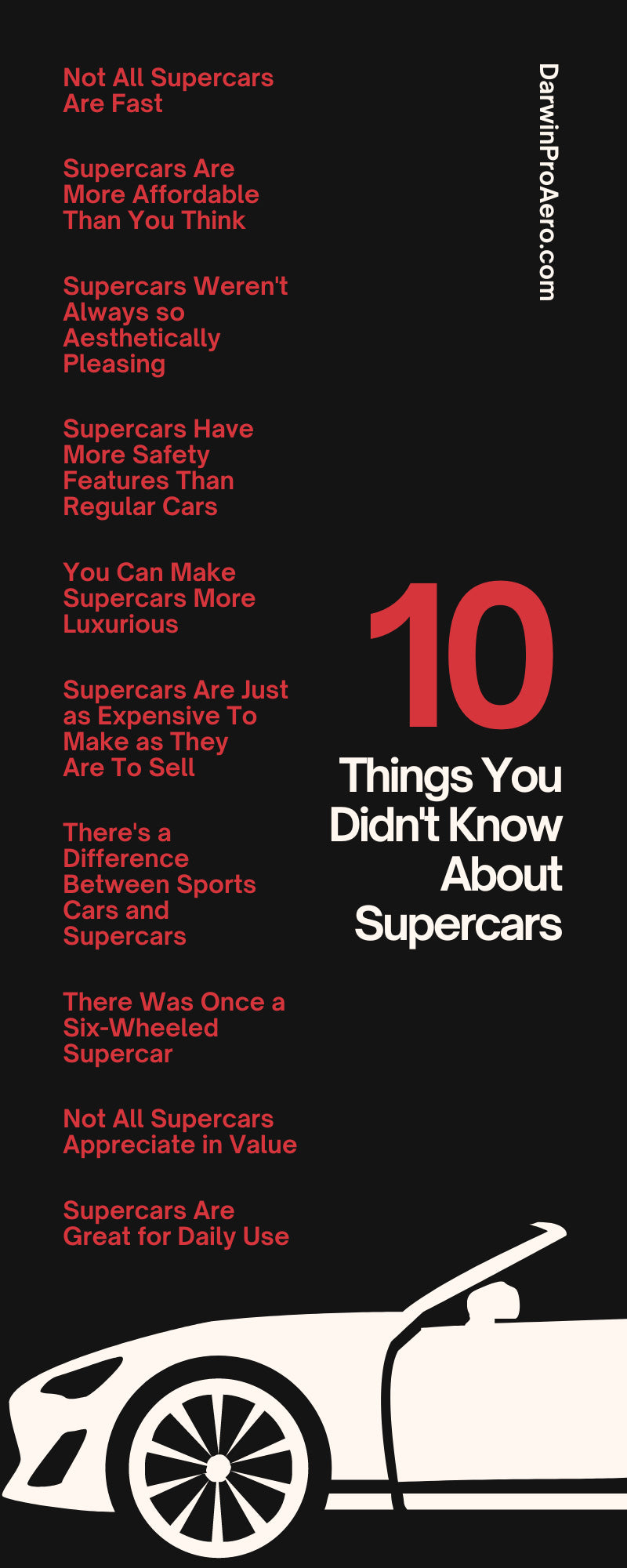 10 Things You Didn't Know About Supercars