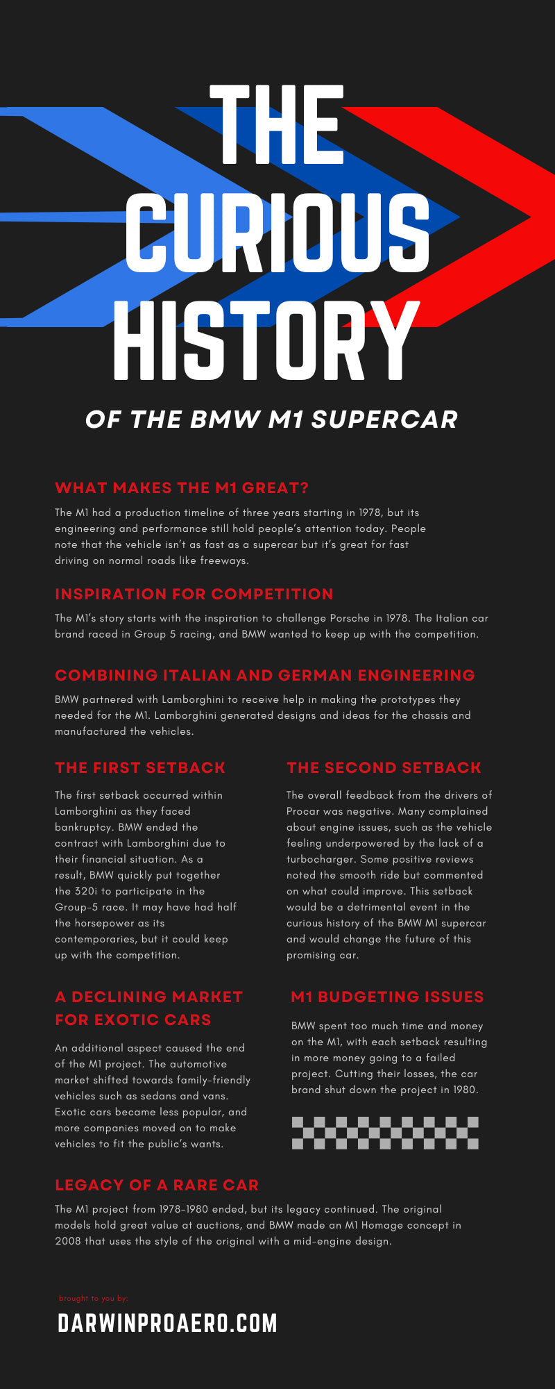 The Curious History of the BMW M1 Supercar