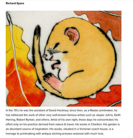 Richard Spare featured by .ART in their article 'The Art of Printmaking' 22 Jan 2021