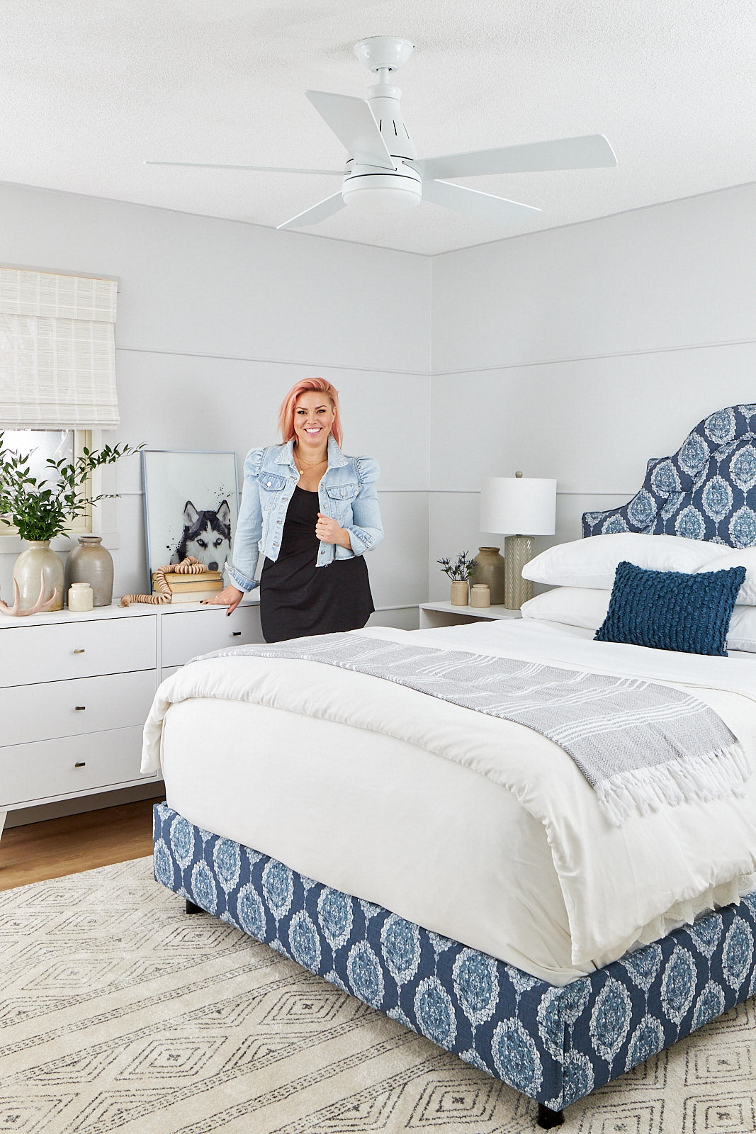 jo alcorn bedroom makeover with Home Depot Canada