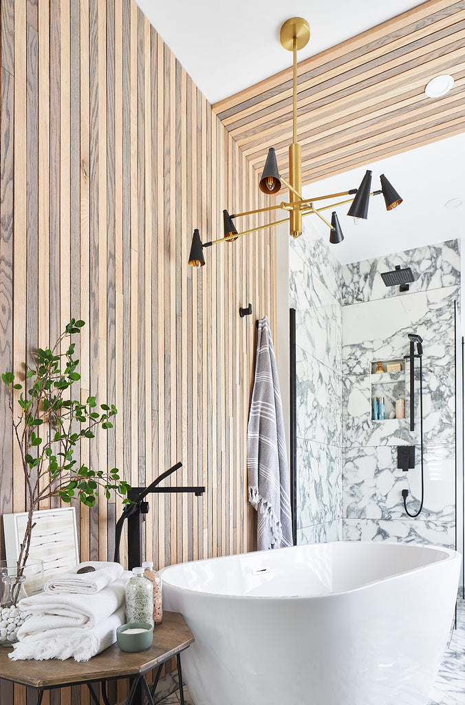 bath tub next to shower