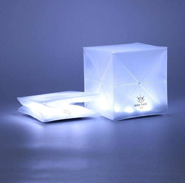 helix origami solar lantern