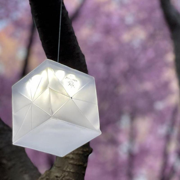 helix origami solar lantern