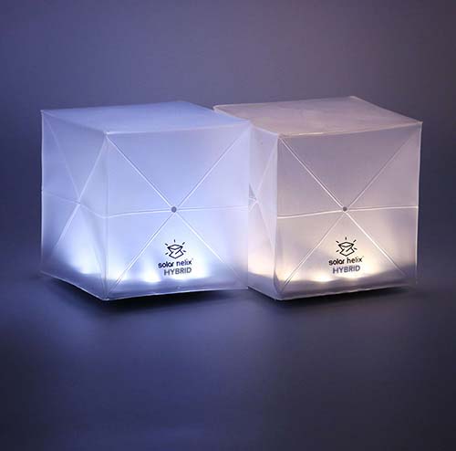 helix origami solar lantern