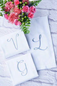 monogrammed kitchen dish towels