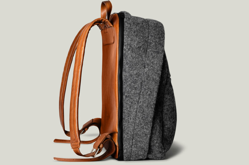 wool felt backpack