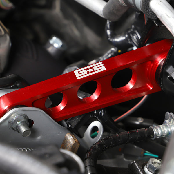 Grimmspeed Pitch Stop Mount Race Version Red Subaru WRX