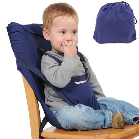 Snack'n'Sit® Foldable and Portable Baby Chair - Navy Blue