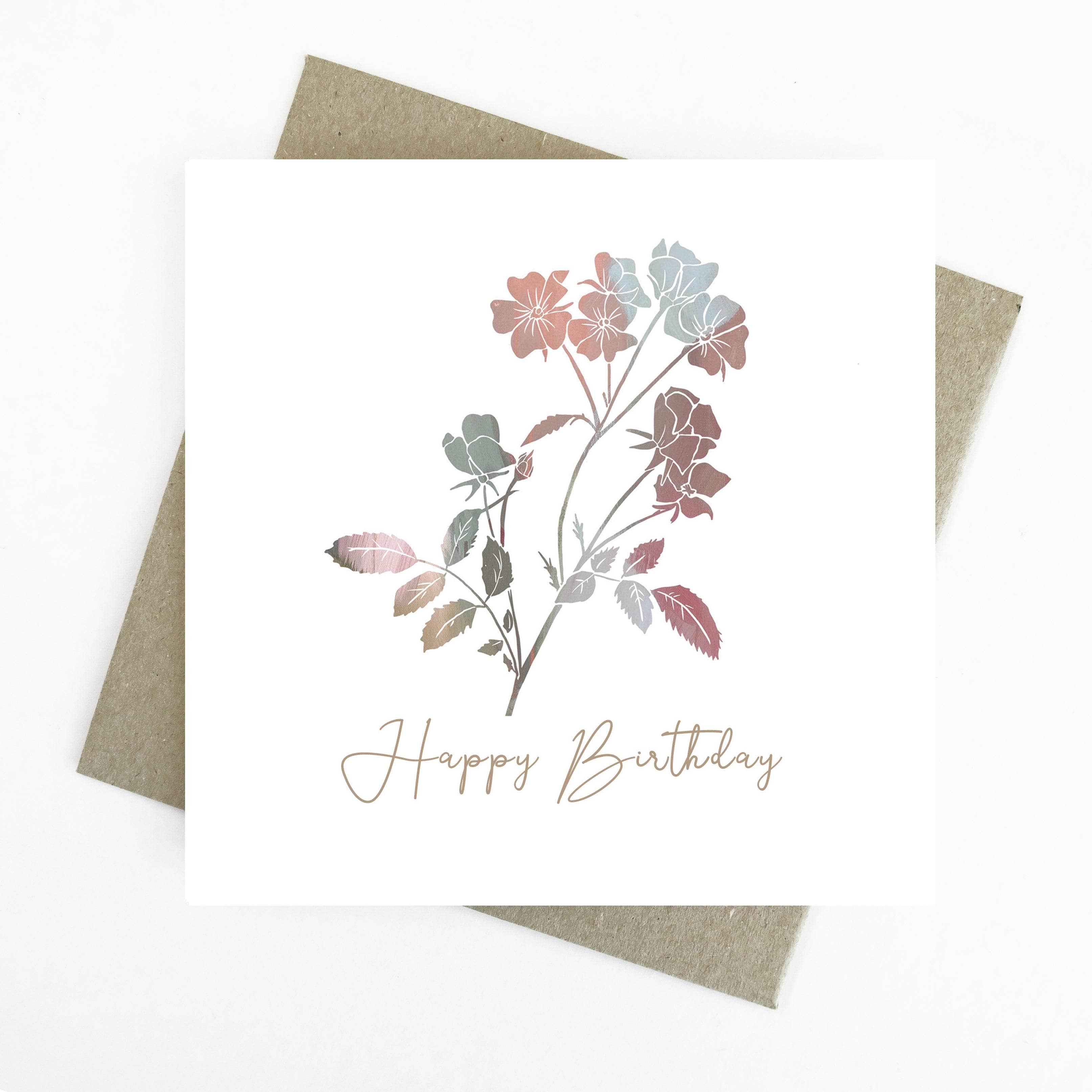 Happy Birthday - Wildflower Greeting Card | Cassie Zaccardo Art ...