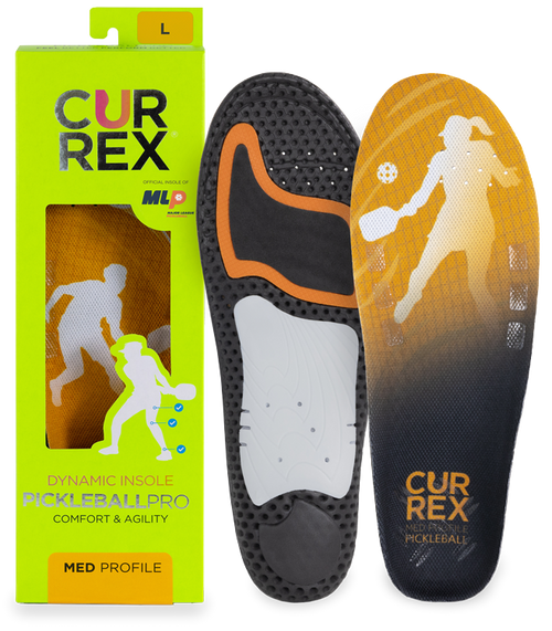 CURREX PICKLEBALLPRO green box and a pair of pickleball insoles