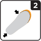 Step 2: Place insole from shoe over top of CURREX insole