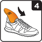 Step 4: Place CURREX® insole into shoe.