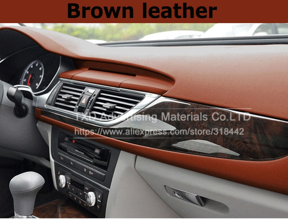 Premium Leather Pattern Pvc Adhesive Vinyl Film Stickers For Auto Interior