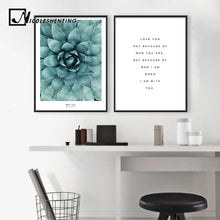Load image into Gallery viewer, Flower Motivational Posters Quote Wall Art Canvas Prints Paintings Decorative Picture for Living Room Modern Home Decoration
