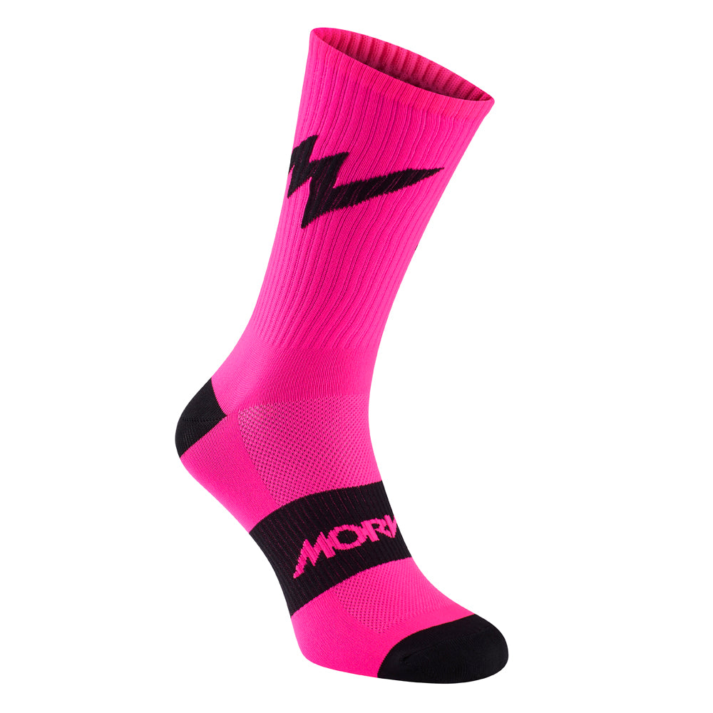Series Emblem Fluro Pink Socks - Morvélo