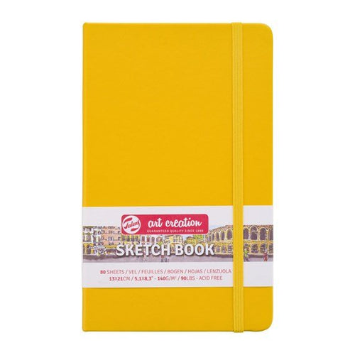 A5-ish Yellow Sketchbook | 80 Sheets | 140gsm Cream Pages