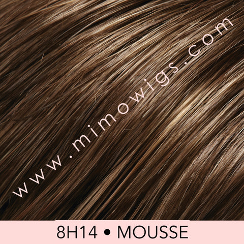 8H14 • MOUSSE | Med Brown  with 20% Med Natural Blonde Highlights
