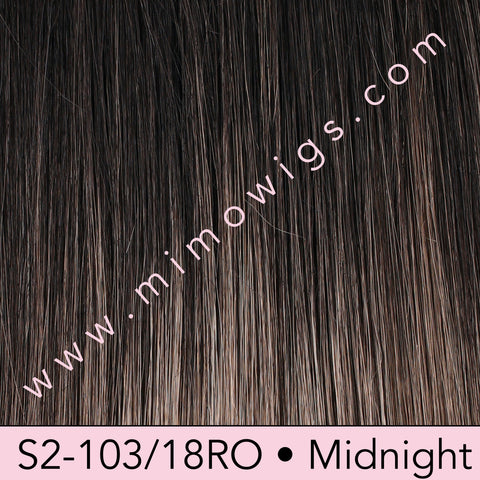 S2-103/18RO • MIDNIGHT | Dark Roots melting to mushroom brown and ash blonde tone ombré