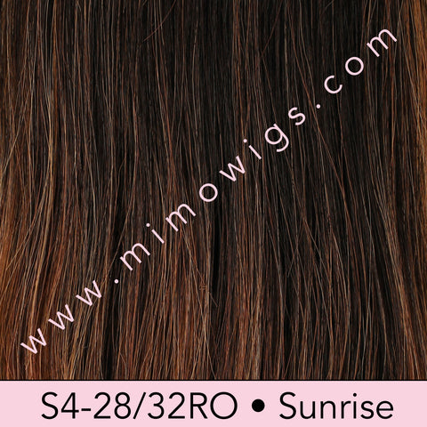 S4-28/32RO • SUNRISE | Dark roots melting to radiant fiery tone ends