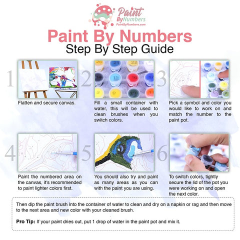 How to Guide for Paint by Numbers Kits for Adults